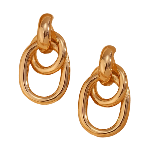 Gold Knot Earrings
