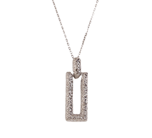 Hammered Silver Necklace
